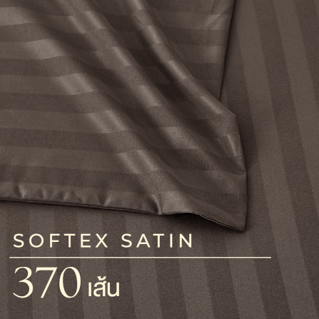 ชุดผ้าปูที่นอน 6 ฟุต 6 ชิ้น IBED ลายริ้ว BROWN SUGAR พร้อมผ้านวมเย็บติด_3